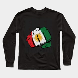 Flag star Free Kurdistan Long Sleeve T-Shirt